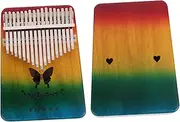GOOHOCHY Portable 17-key Thumb Piano Mini Kalimba for Boys and Girls Adults Wooden Construction for Music Beginners