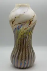 Steven Lundberg Glass Art | Iridescent Vase | Signed 2006