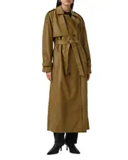 Allsaints Reed Leather Trench Coat