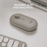 Logitech M350 Pebble Wireless Mouse (Sand)