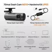 70mai Dash Cam SET Rear Cam 24hr Park UP03 Hardwire Kit