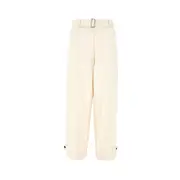 [MSGM] MSGM Belted canvas pants Woman 42 42 White