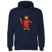 E.T. the Extra-Terrestrial Phone Home Stylised Hoodie - Navy