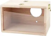 Wooden Bird Nesting Box for Parrots | Parrot Breeding and Mating Box | Nesting House for Parakeet, Budgies, Lovebirds, Cockatiel, and Finch