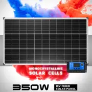 12V 350W Solar Panel Kit Mono Fixed Carava 10A Controller Charging USB