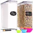 2pcs 6L Airtight Food Storage Containers-Kitchen& Pantry Organization-BPA Free