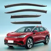 4Pcs Car Wind Deflectors for Vw Id4.X for Crozz Mk1 2021 2022 2023 2024, Side Window Ventilated Visors Rain Deflector