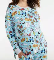 NEW PETER ALEXANDER BRUSHED FLEECE SEINFELD LONG SLEEVE TOP M WOMENS $79.95