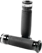 Performance Machine Vision Contour LED Turn Signal Grips TBW Black #0063-2100M-B