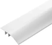 uxcell Aluminum Floor Transition Strip, 35.4inch Door/Tile/Carpet to Tile Transition Strip, Doorway Edge Trim for Wood Vinyl Laminate Floors, Fit Height 0.2 to 0.7 Inch(Silver)