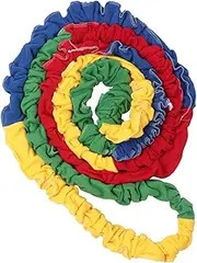 Premium Cooperative Stretch Rope Exercise Band Loop Portable Parent Child Activities Game Prop Multi Color Resistance Band, 12m
