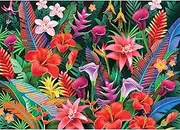 Chalzidar Jigsaw Puzzles for Adults 1000 Pieces, Interlock Perfectly Letter on Back No Dust, Home Decor Birthday Gift Toy for Men Women Elders Seniors, 1:1 Poster - Flowers Bloom