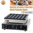 36Pcs Holes Poffertjes Commercial Electric Nonstick Dutch Pancake Baker Maker
