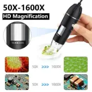 1600X 3-in-1 Digital Microscope w/ Stand – USB Type-C for Android/PC