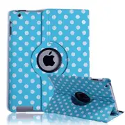 For Apple iPad 10th Gen Cover, iPad 10 Generation 10.9 inch 2022 Leather Smart 360 Rotate Flip Stand Case Cover (Sky Polka Dot)