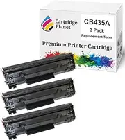 Cartridge Planet 3 Pack Compatible Toner Cartridge Replacement for HP CB435A 35A (1,500 Pages) for HP Laserjet P1005 P1006