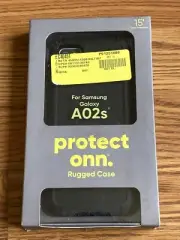 PROTECT ONN Black Rugged Phone Case for Samsung Galaxy A02s