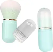 SHERCHPRY Retractable Cute Makeup Brush Capsule Shaped Travel Blush Foundation Brush with Soft Bristles for Liquid Powder Application for