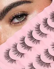 Natural Lashes Mink Natural Eyelashes False Eyelashes Natural Look False Lashes Wispy Eye Lashes Cat Eyelashes Fake Lashes KD04