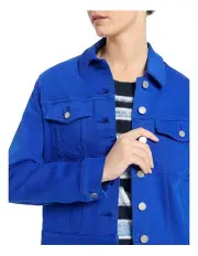 [David Lawrence] Aspen Denim Jacket in Cameo Blue