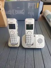 2-Handset Expandable Cordless Phone with Bluetooth Connect to Cell™, Smart Call