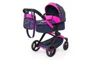Bayer Xeo Compact Adjustable Doll Pram Stroller Confetti Kids Childrens Toy 3y+