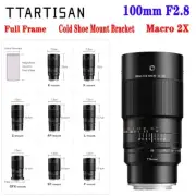 TTArtisan 100mm F2.8 2X Macro Lens for Sony E Fuji X GFX Nikon Z F Canon RF EF L