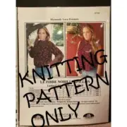New Plymouth Yarn FN42 Le Fibre Nobili Papillon Cabled Pullover Knitting Pattern