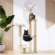 Alopet Cat Tree Tower Scratching Post Scratcher Cats Condo House Bed Furniture Model 10-132cm