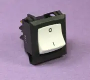 1pc Carling White Rocker Switch 20A 125vac, DPST ON/OFF, RGSCC 701/711 T85