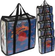 Evelots Vinyl Record Storage Cases - 6 Pack - Hold up to 216 LP Albums - See Thr