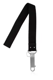 Rick Owens Logo Tape Claw Fastened Keychain One size black