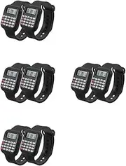 COHEALI 4sets Calculator Watch Toys Watches Small Calculator Mini Children Electronic Watch Child Watch Calculator Wrist Watch for Boy Watch with Calculator Function PVC 2pcs*4