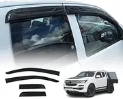 OAD4X4 Weathershields Compatible with Holden Colorado RG Series Extra Cab 2012-2020, Weather Shields Window Visors Wind Deflectors Sun Rain Guard 4PCS Set