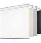 ChrisDowa 100% Blackout Roller Blind 30”W x 72"H White Cordless