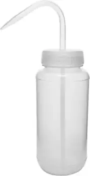 500Ml Wash Bottle - Wide Mouth - Vented Cap - LDPE - Translucent - Unlabeled - S