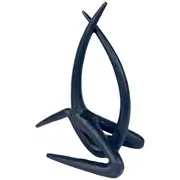 Handmade Abstract Aluminium Iron Sculpture UniqueFuturistic Art NEW