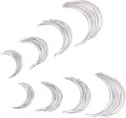 MUELODSIC 96pcs Curved Needles Set for Sewing Knitting Metal Needles for Carpet Leather Repair Big Eye for DIY Crafts
