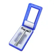 Manual Mens Classic Straight Double Edge Blade Beard Shaver With Case L2S