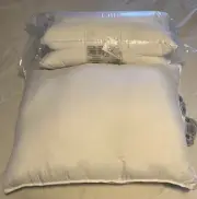 Amazon Basics Down Alternative Pillows Medium Density (Standard, 2 Pack, White)