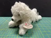 Russ Berrie Yomiko Classics White Poodle Stuffed Animal 12” Laying NWT