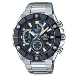 【CASIO 卡西歐】EDIFICE 大錶面不鏽鋼手錶-黑藍 EFR-569DB-1A_51MM