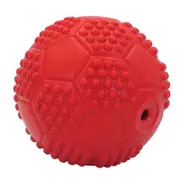 Leadrop Dog Chew Toy Teeth Grinding High Toughness Rubber Small Medium Large Dog Squeaky Soccer Ball Pet Supplies Red