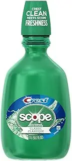 Crest Scope Classic Mouthwash Original Formula, 1.5 l