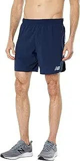 [New Balance] Men's Impact Run 7 Inch Short Shorts Sport Lifestyle Natural Indigo XL