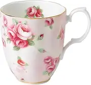 [Royal Albert] 100 Year Anniversary Collection 1980 Mug, 1 Count (Pack of 1), Rose Blush