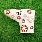 Putter Headcover Circle Style Blabe White Hook and Loop Secure Close