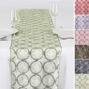 14" x 108" Circle Sequin Table Runner Wedding Party Dinner Supply Decorations