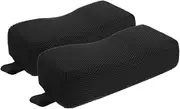 Gaming Chair Wheelchair Headrest Ventilated Mesh Neck Support Pillow for Office Chairs Black