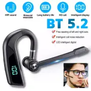 Wireless Bluetooth 5.2 Earpiece Headset Driving Trucker Earbuds Noise Cancelling